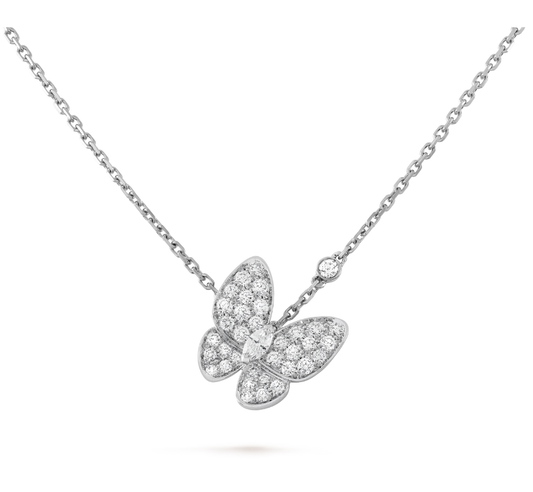 Diamond Butterfly Necklace