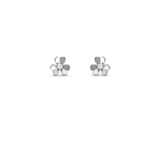Clover Diamond Stud Earrings