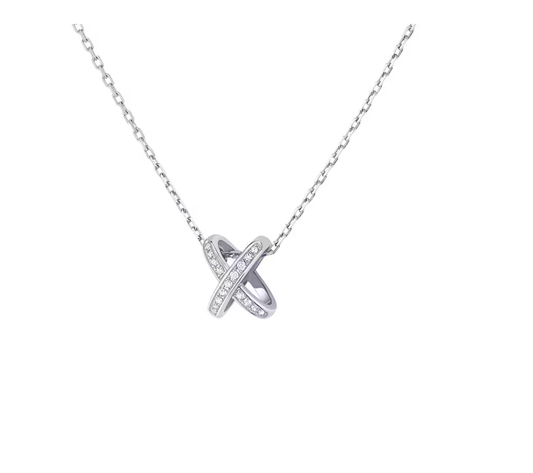 Cross-Shaped Diamond Necklace